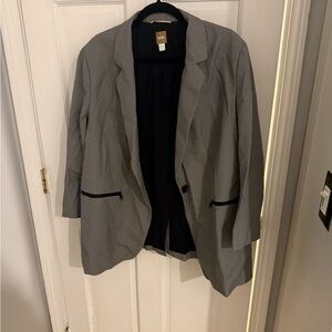 Boss Women's Black and Gray Blazer
